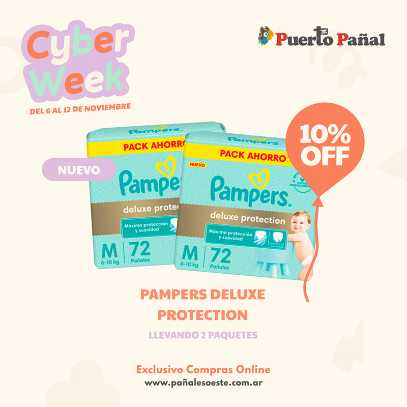 Cyber Week - Pampers Deluxe Protection Pack Ahorro