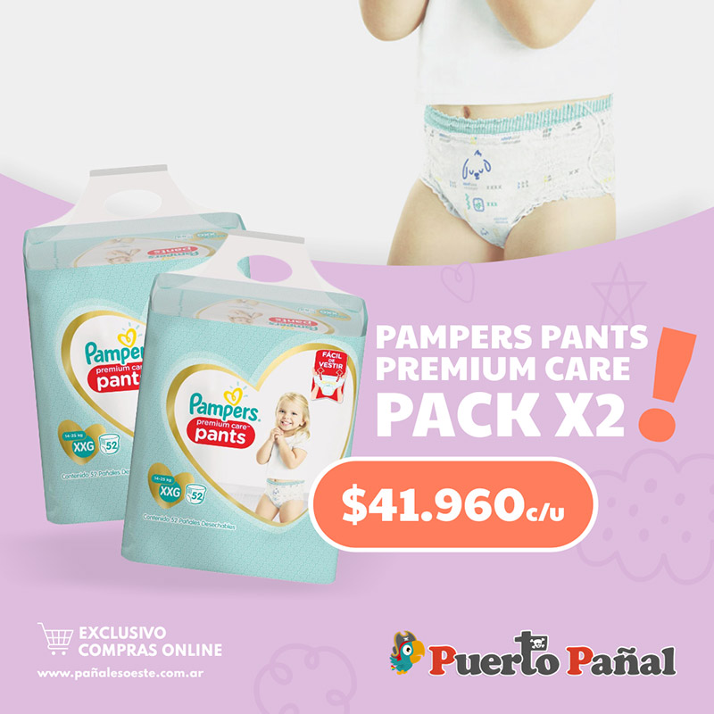 Promo Pack de 2 Pampers Pants Premium Care